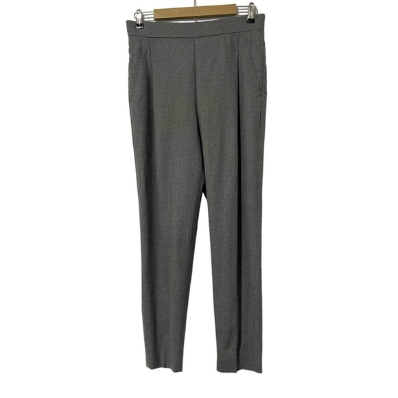 Akris Punto Gray Wool Straight Leg Trouser Pants Size 8 - Picture 1 of 8